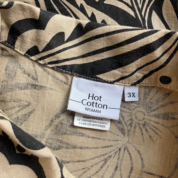 Black & Tan Floral HOT COTTON Shirt - Picture 5 of 6